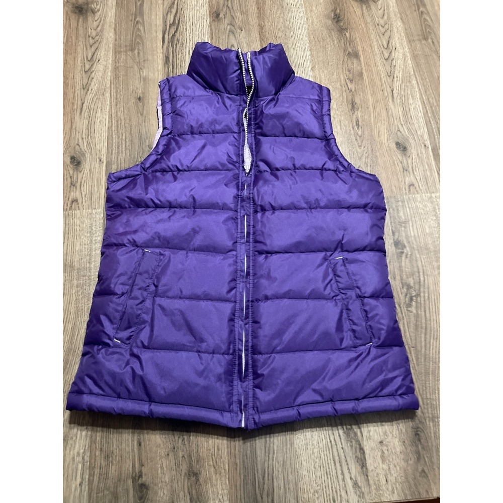 Fourcast Jacket, Women's Size Small, Purple, Full Zip, Sleeveless, Puffer Vest